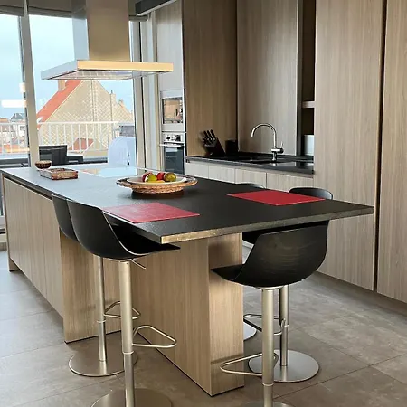 With Beautiful View, Private Parking And Two Large Terraces * Ostende